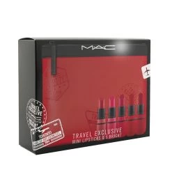 MAC Travel Exclusive Mini Lipsticks Set (5x Mini Lipstick + 1 Bag) - #Bright 5pcs+1Bag -Mac 25615183014 2