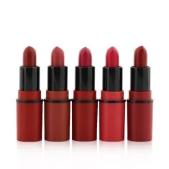 MAC Travel Exclusive Mini Lipsticks Set (5x Mini Lipstick + 1 Bag) - #Bright 5pcs+1Bag