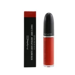 MAC Retro Matte Liquid Lipcolour - # 104 Fashion Legacy (Intense Fire Truck Red) (Matte) 5ml/0.17oz -Mac 25743983002 1