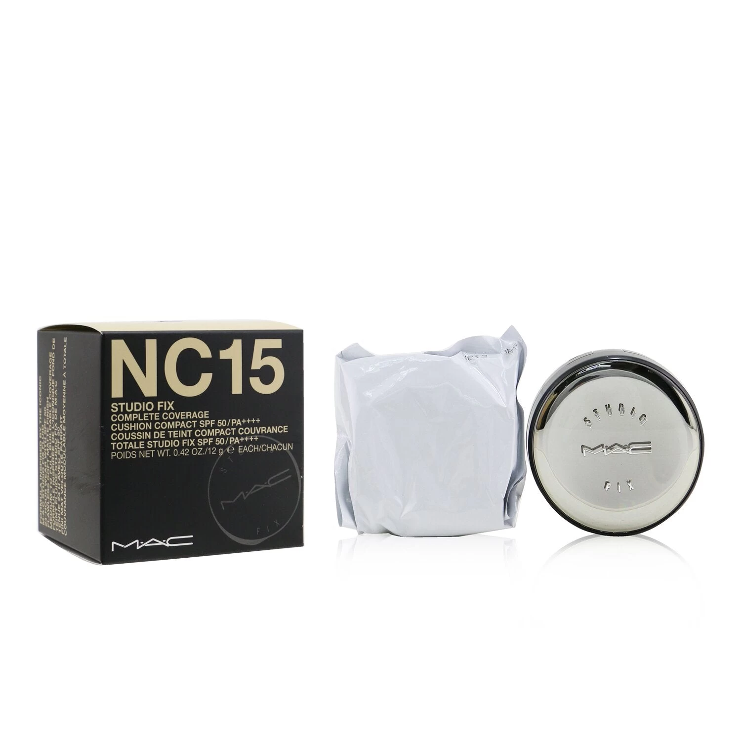 MAC Studio Fix Complete Coverage Cushion Compact SPF 50 (With An Extra Refill) - # N12 2x12g/0.42oz 8 MAC Studio Fix Complete Coverage Cushion Compact SPF 50 (With An Extra Refill) - # N12 2x12g/0.42oz - Image 6