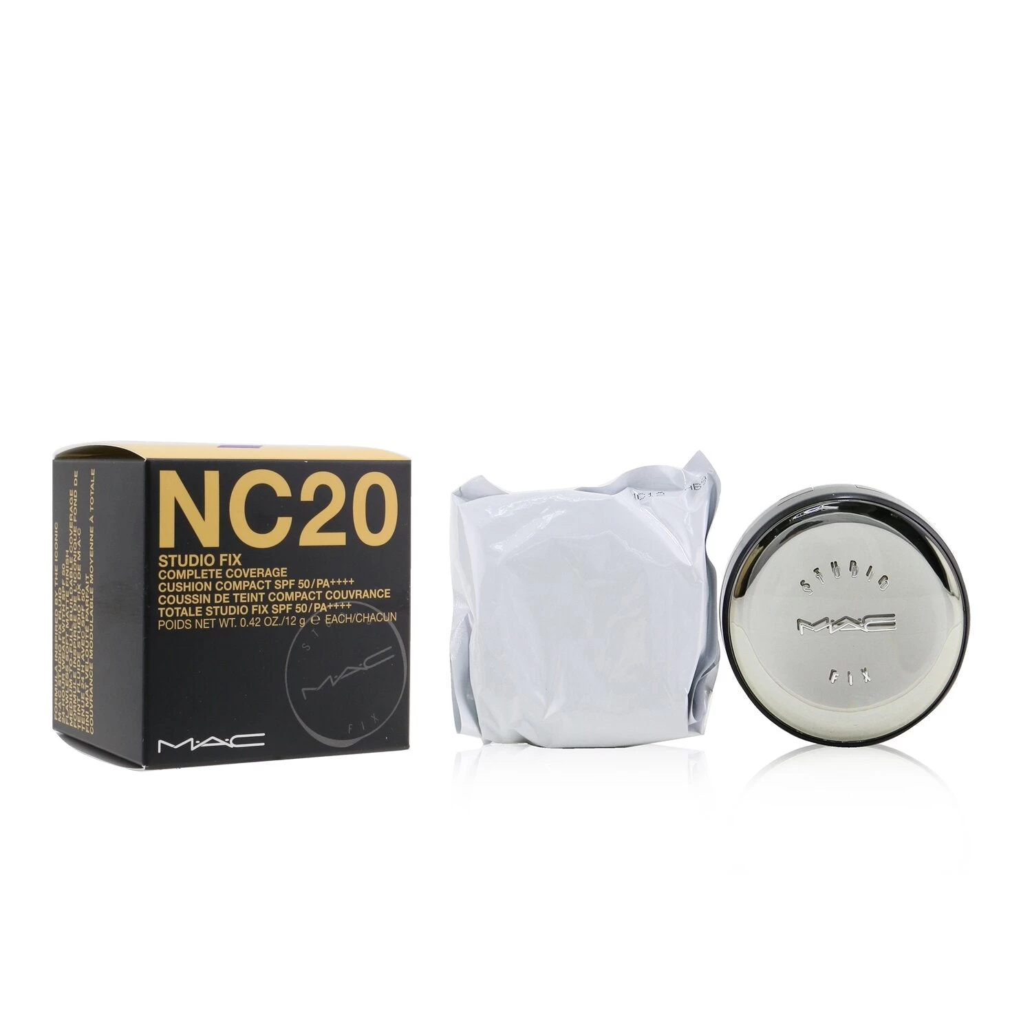 MAC Studio Fix Complete Coverage Cushion Compact SPF 50 (With An Extra Refill) - # N12 2x12g/0.42oz 11 MAC Studio Fix Complete Coverage Cushion Compact SPF 50 (With An Extra Refill) - # N12 2x12g/0.42oz - Image 9