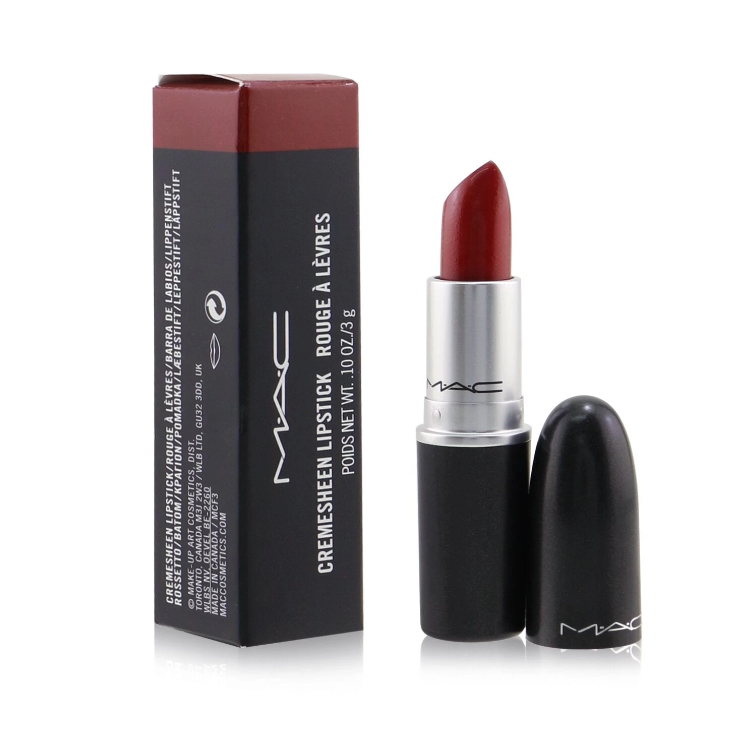 MAC Lipstick - Brave Red (Cremesheen) 3g/0.1oz 4 MAC Lipstick - Brave Red (Cremesheen) 3g/0.1oz - Image 2