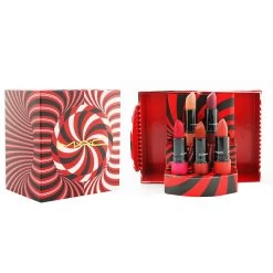 MAC Mistletoe Matte Powder Kiss Lipstick Set (5x Lipstick) (Limited Edition) 5x3g/0.1oz -Mac 27012983014 1