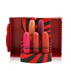 MAC Mistletoe Matte Powder Kiss Lipstick Set (5x Lipstick) (Limited Edition) 5x3g/0.1oz -Mac 27012983014 2